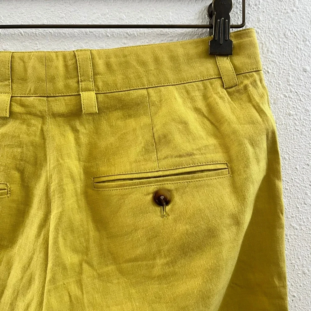 VINCE Linen Blend Low Rise Bermuda Size 2 - Picture 3 of 7